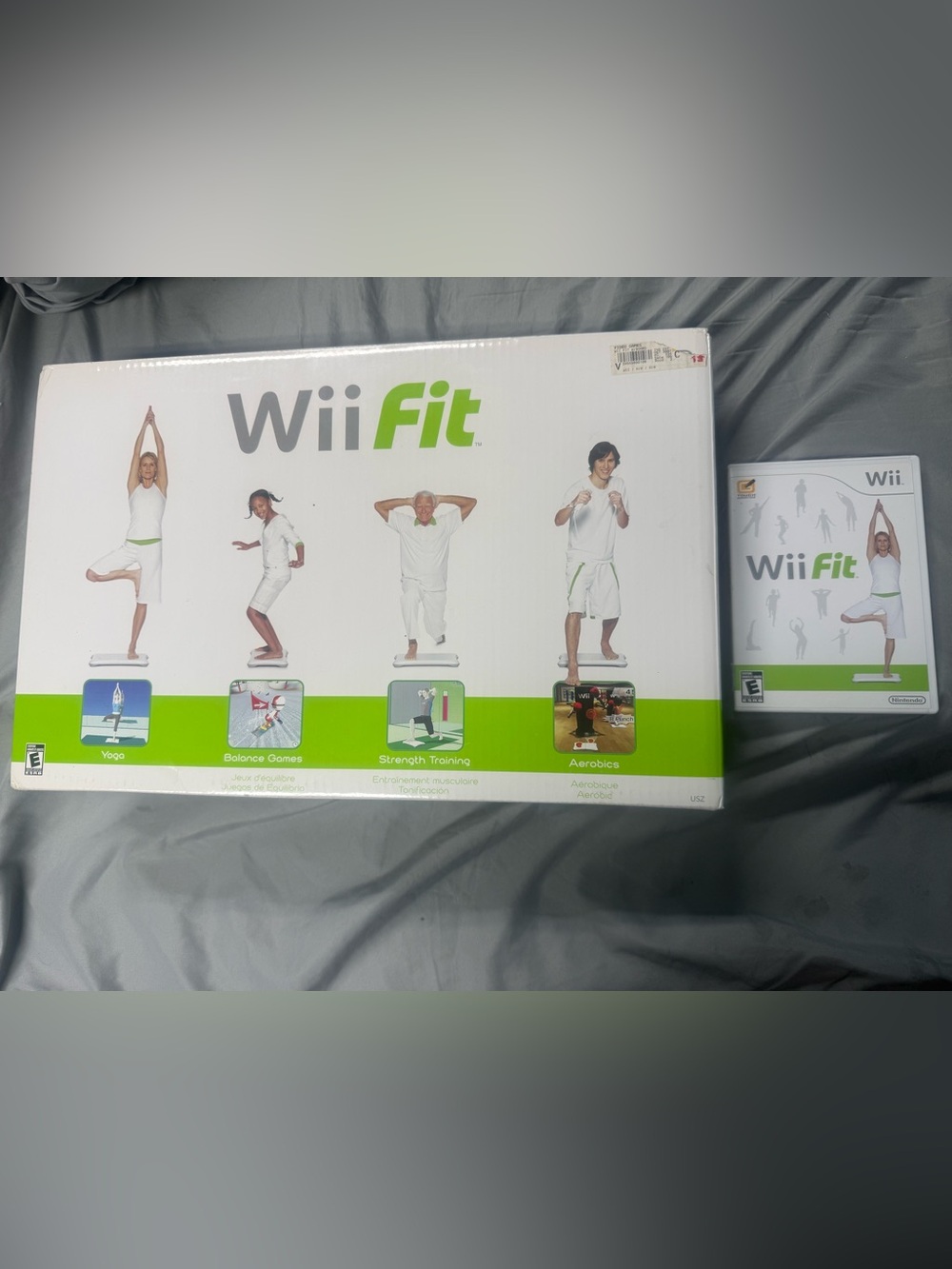 Nintendo Wii Fit Balance Board Set - White & Green Accents